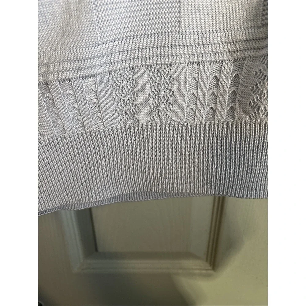 Giorgiolini‎ Textured Wool Blend Patterned Sweater Men's XL NWT Lt. Blue.